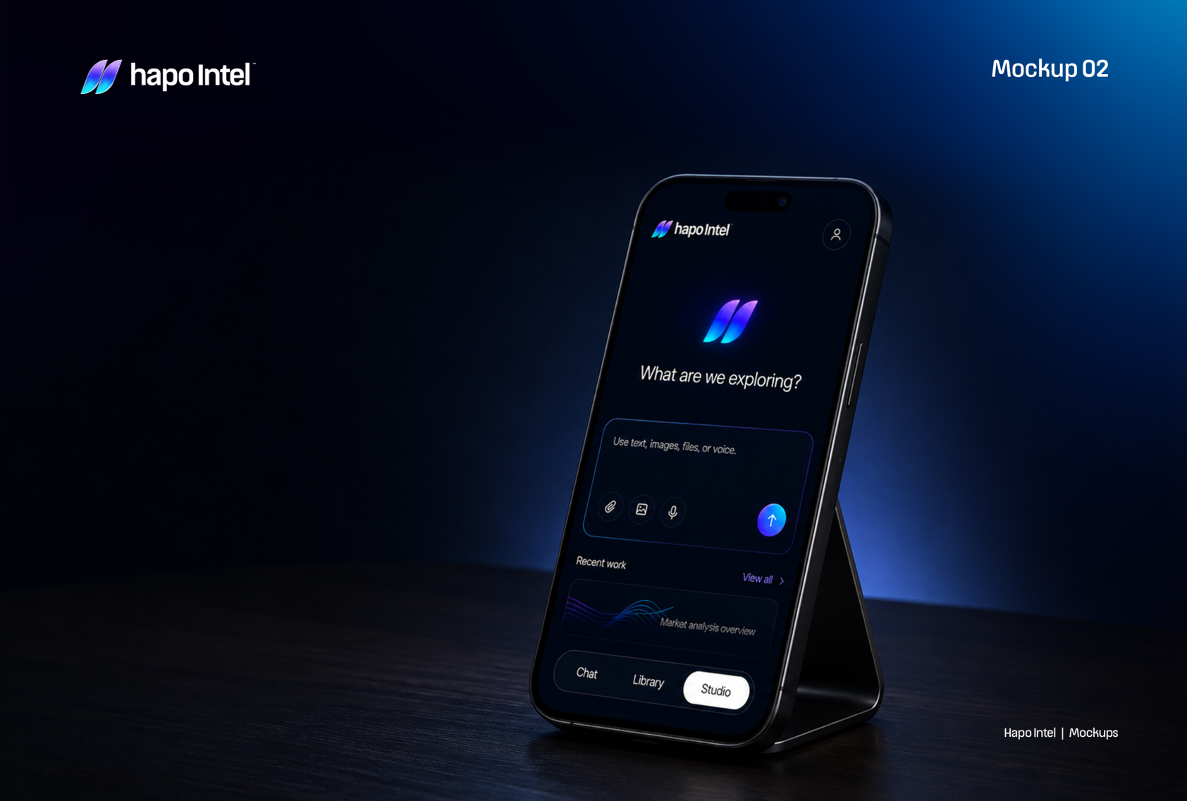 Mobile companion — hapo Intel product interface